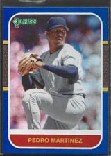 2021 Donruss Holo Foil Blue 237 Pedro Martinez - Boston Red Sox RETRO