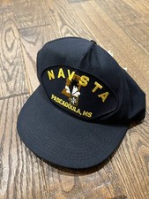 VTG Navsta Pascagoula, MS Hat Mens Black Naval Ship Military Made in USA