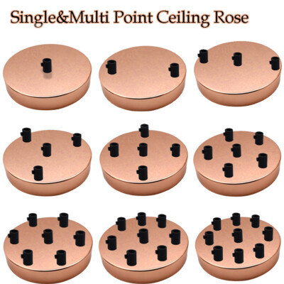 thumbnail: Single Point Drop Steel Plafondroos - 108 Mm Diameter, Multi-kleur UK