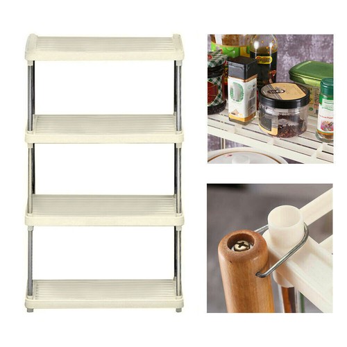 Metal 4 Tie Tube Storage Rack Unit Book Shelf Kitchen/Office Unit Stand UK - Picture 11 of 12