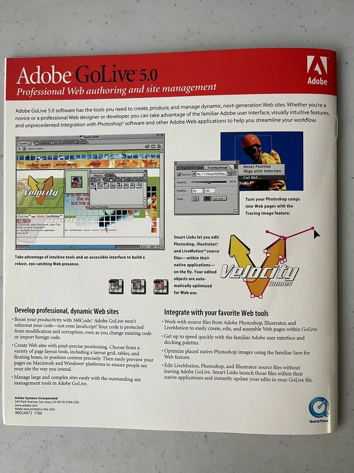 Adobe GoLive 5.0 Educational version. Macintosh Windows. Trial Version - Image 3 of 3