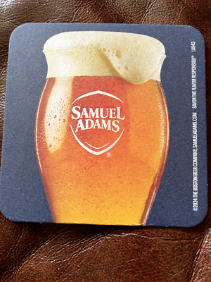 NEW SAM ADAMS BEER COASTER  MINT HARD TO FIND BIG EAST UNIQUE BUY IT NOW!!!