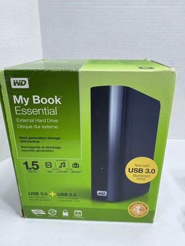 WD Western Digital 1.5TB External Hard Drive USB 3.0 Used - Picture 9 of 14