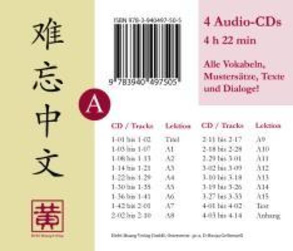 Thumbnail - Unvergessliches Chinesisch, Stufe A | Sprachtraining | Audio-cd |
