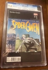 SPIDER-GWEN #1 12/15 CGC 9.6 WHITE- RAMOS -HIP HOP VARIANT -CHEAP SLAB!
