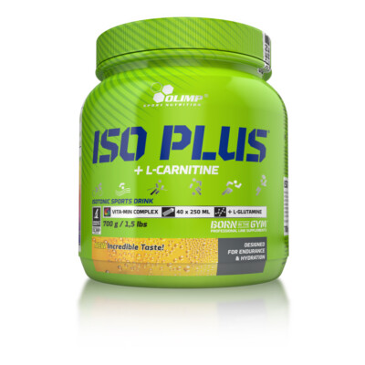 (24,14 EUR / KG) Olimp Iso Plus + L-Carnitine - 700g Dose isotonisches Getränk