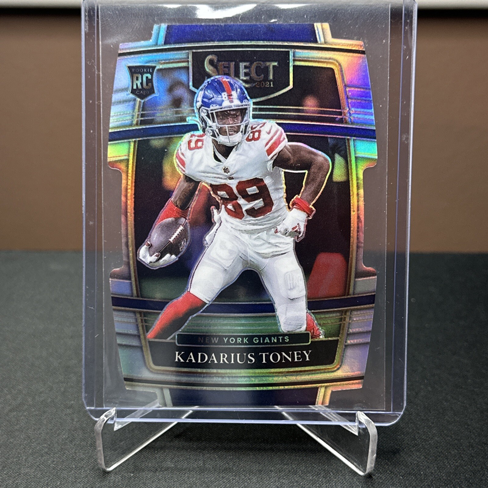 2021 Select: Kadarius Toney Concourse Rookie Die Cut  Silver Prizm Card No. 52