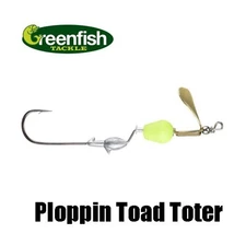 Greenfish Tackle Ploppin' Toad Toter-  Choose Blade / Float Color Combination
