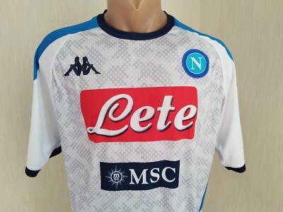 Napoli football jersey 2019-2020 shirt Kappa size L | eBay