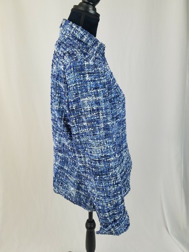 Coldwater Creek women 10 tweed blazer jacket career - Picture 3 of 6