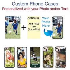 Personalized Your Image Photo Phone Case Cover for iPhone Samsung gift for her