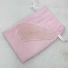 Herbivore Botanicals Rose Quartz Gua Sha Teardrop w/ Bag Spa Beauty Ritual   VG  