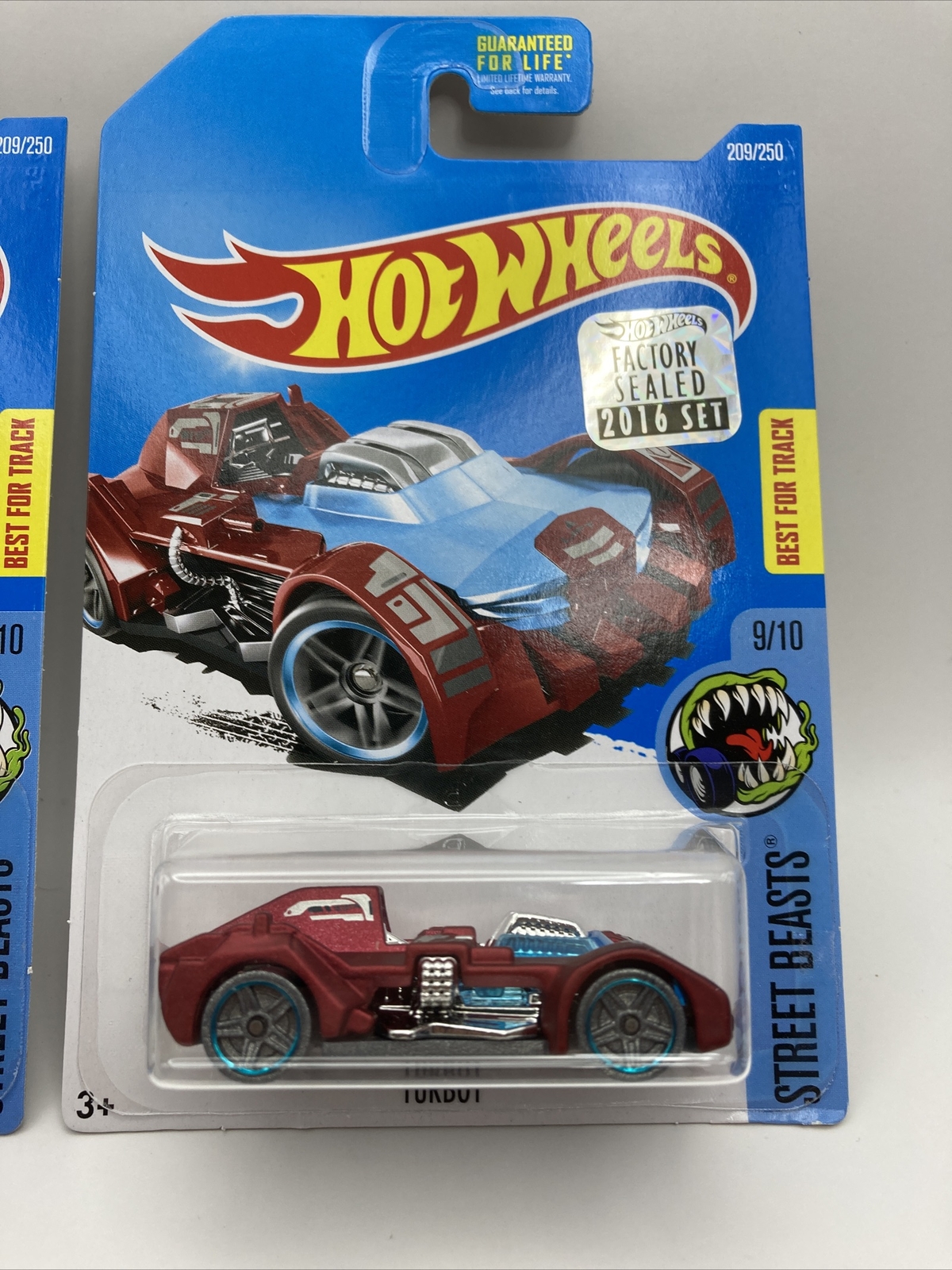 Lot of 2 Hot Wheels Turbot Blue Chase & Red/maroon 209 Factory Sealed