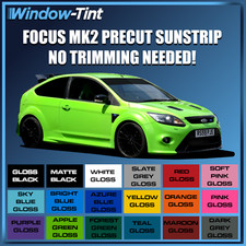 PRE CUT SUNSTRIP FOR FORD FOCUS MK2 2004-11 VINYL SUN STRIP NO TRIMMING NEEDED