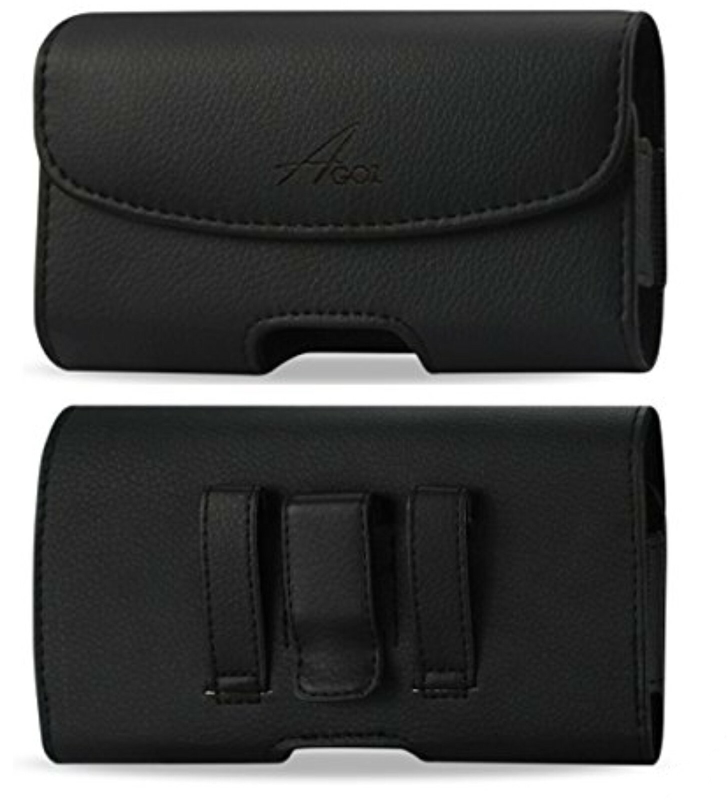 Leather Belt Clip Pouch Case Holster for iPhone 16 Pro Max,15 Pro Max,14 Pro Max-image