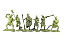Plastic Toy soldiers Maori Warriors, set TABOO from the studio CHELOVECHEK.