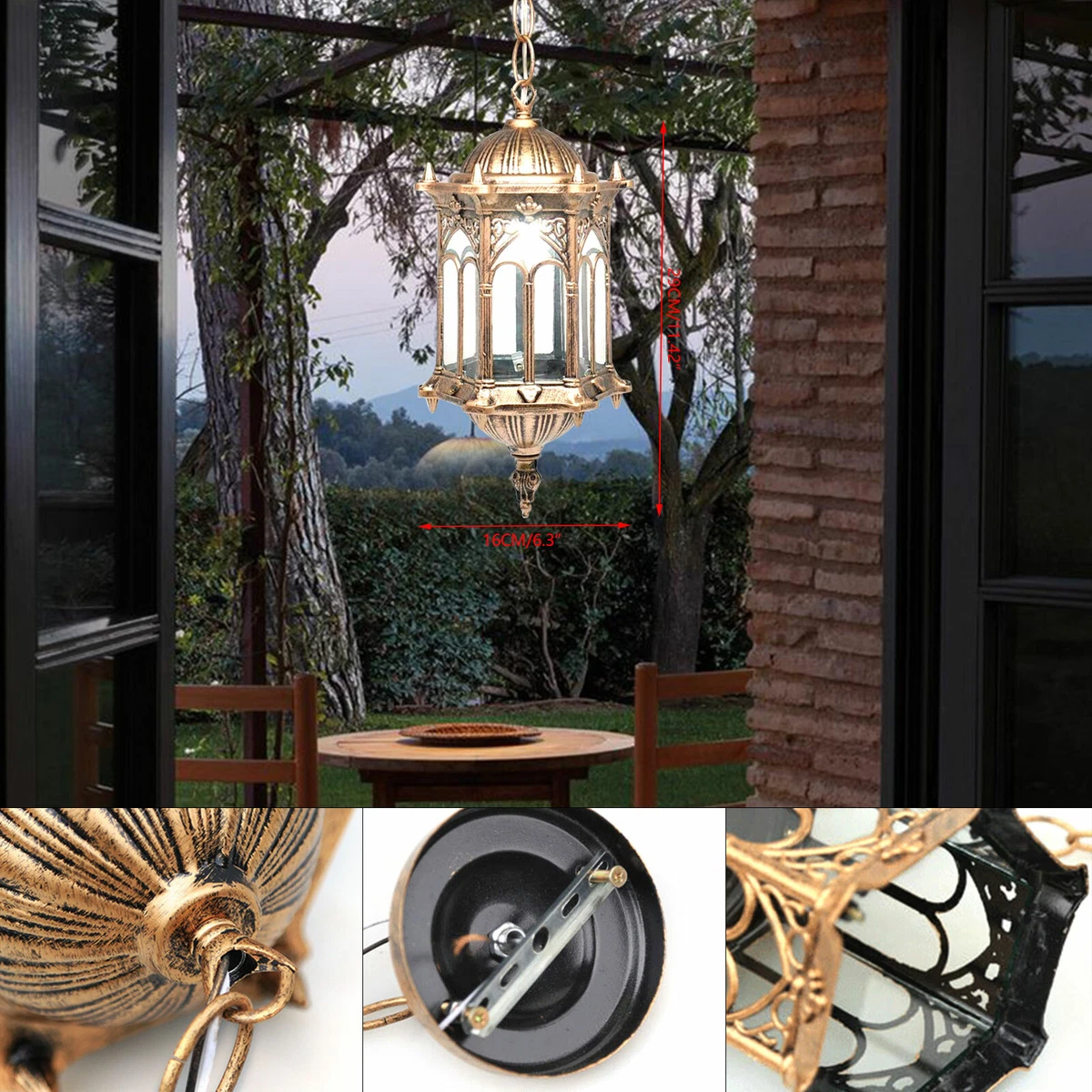 Outdoor entry pendant on sale light