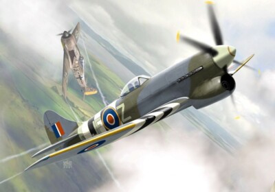 Hawker Tempest Mk V in 3, 80 & 501 Squadron RAF (1/72 model kit, KP 0252)