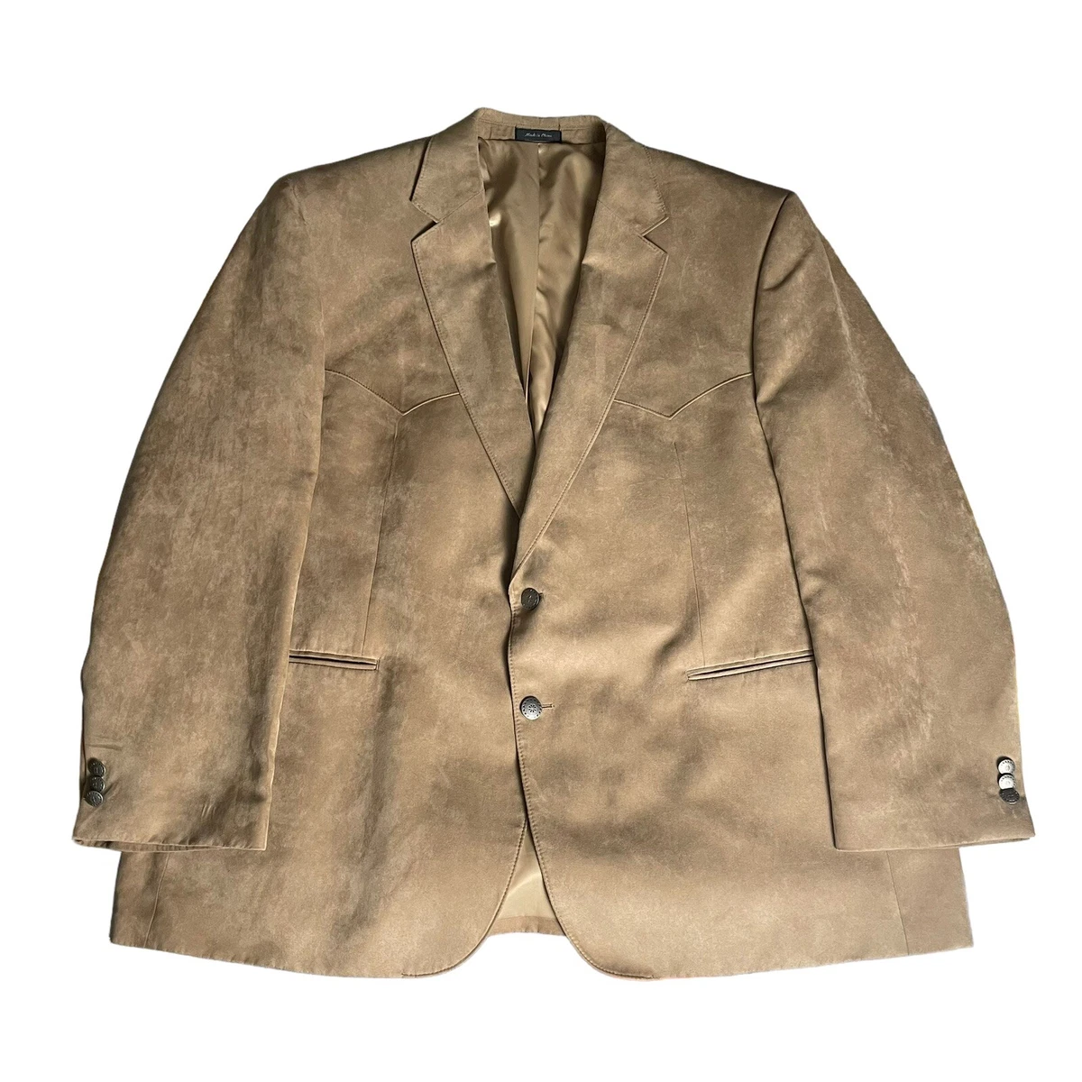 Harmony western wear clearance camel microfiber jacket