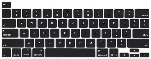 Housse de clavier en silicone peau de protection pour MacBook Pro 16 13 pouces 2020 2019 - Photo 1 sur 23