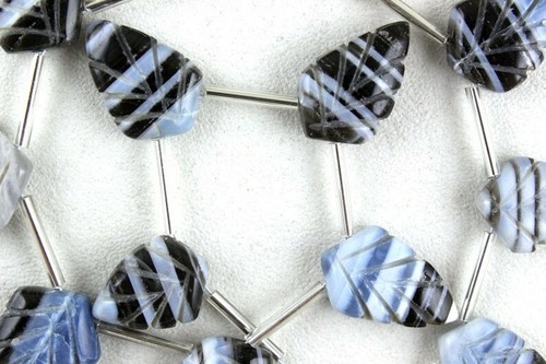 Good Quality 13 Pieces Natural Bolder Opal 10x15-14x24 MM Carving Cutting Beads - Picture 3 of 5