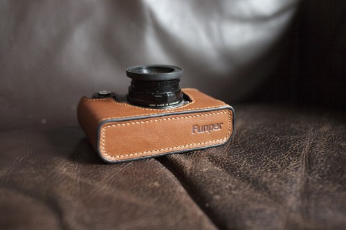 Housse de sac demi-étui en cuir véritable pour appareil photo Leica CL - Photo 11/22