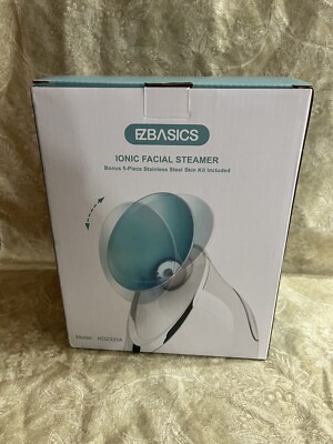 Facial Steamer EZBASICS Ionic Face Steamer W/ 5-Piece Stainless Steel Skin Kit  