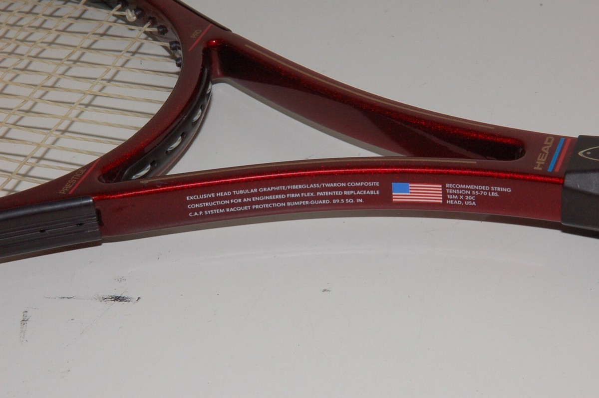 Vintage 2nd Gen Head Prestige Pro Maroon & Red 89.5 Made in