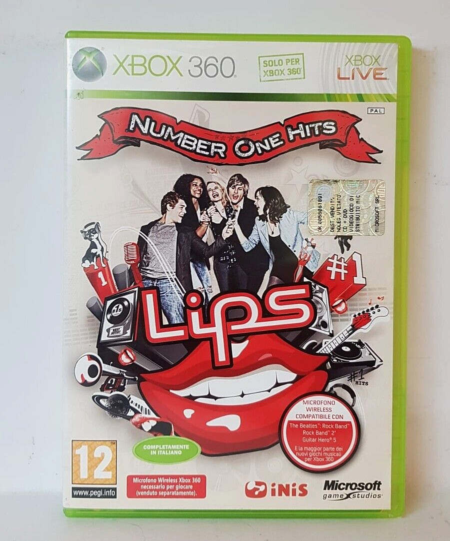 Number One Hits Lips - Microsoft Xbox 360