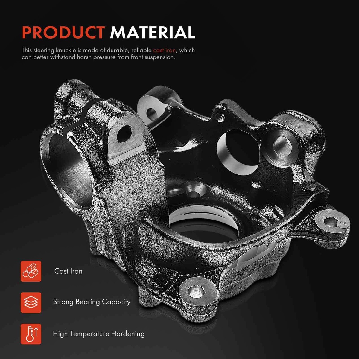 Front Left Steering Knuckle for BMW F25 X3 2011-2017 X4 2015-2018 