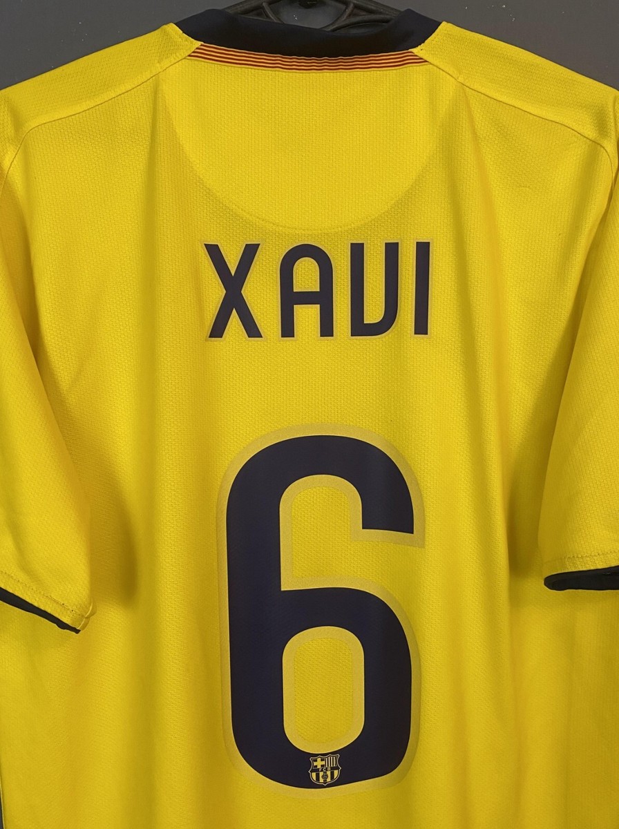 MEN XAVI #6 FC BARCELONA 2008/2009 FOOTBALL SOCCER SHIRT JERSEY