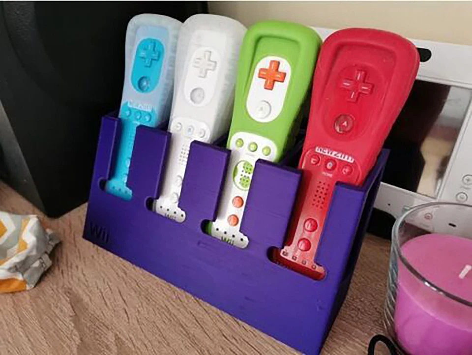 Nintendo Wii Remote Quad Controller Holder Display Stand Rack, Holds 4 Wiimotes - Image 3 of 3