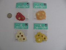 4 JOLEE'S BY YOU YELLOW, IVORY, RED, ORNG CORNFLOWER 10 Pcs per Pkg