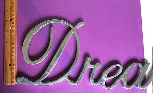 Metall Wandbild "TRAUM" Silber Plakette - Bild 6 von 6