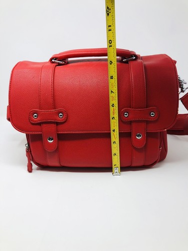 LEI MOMI Fashion CAMERA BAG Tote with Strap - Red - Picture 16 of 19