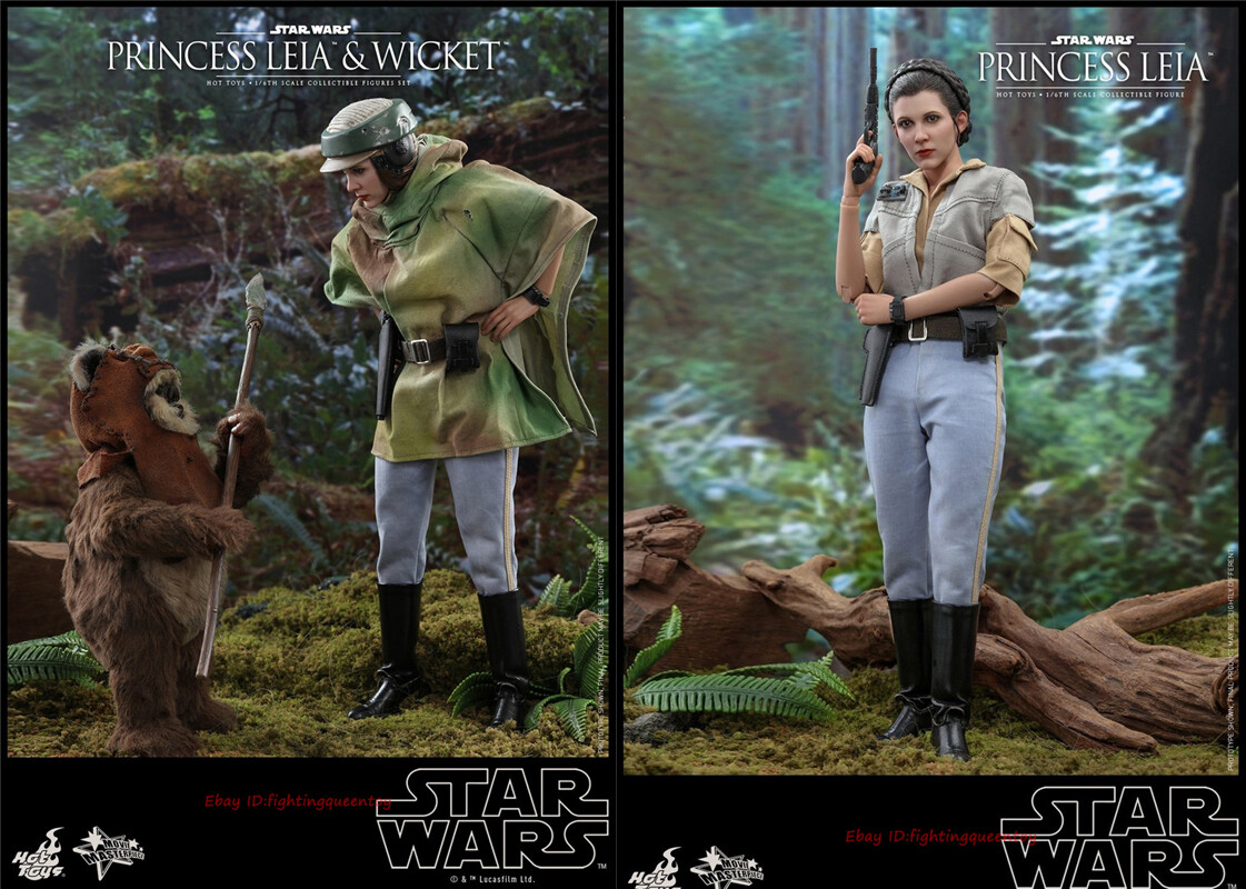HotToys HT MMS551 Star Wars Prince Leia & Wicket Deluxe Ver. 1/6
