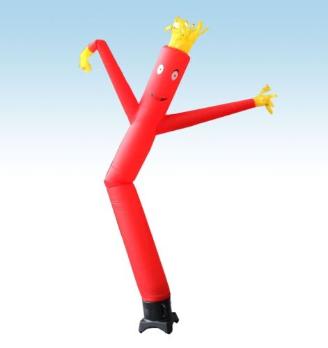 Werbung Schlauch Mann 12ft rot Blow Up wellig Fliegen Kerl mit Gebläse - Bild 3 von 4