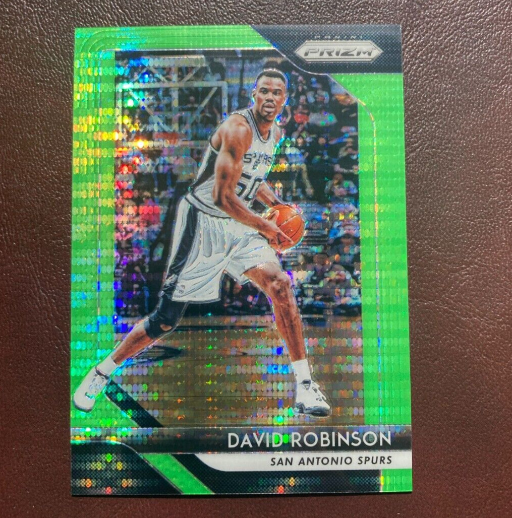 2018-19 Panini Prizm David Robinson Neon Green Pulsar Prizm 15/25