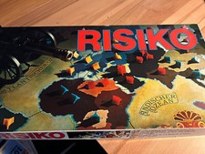 Spiel Risiko von Parker von 1975 - Ausgabe weißer Karton, rote Schrift - vollstä