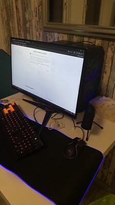 Gaming-PC/Spielset (Ryzen 5 2600)(asus gtx 1070)(16gb)(ssd+hdd) + AOC 23.8 144gh