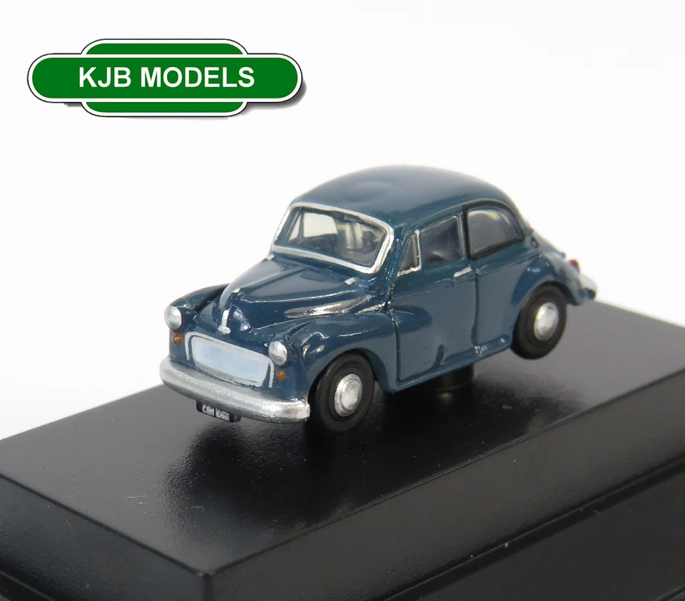 N Gauge Oxford Diecast 1:148 NMOS007 Morris Minor Saloon Trafalgar Blue Car
