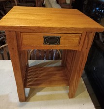 Solid Oak Mission End Table / Side Table  ET244 