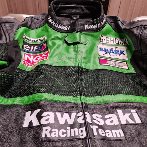 KAWASAKIMan'sMotorbike Jacket/Like NEW/4XL/Armp2Armp65cm/Around Waist121cm/L70cm - Picture 11 of 24