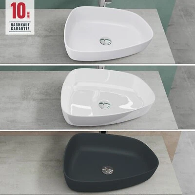 MAI & MAI Waschbecken mineralguss Aufsatzwaschbecken Waschtisch Waschplatz Waschschale NEU