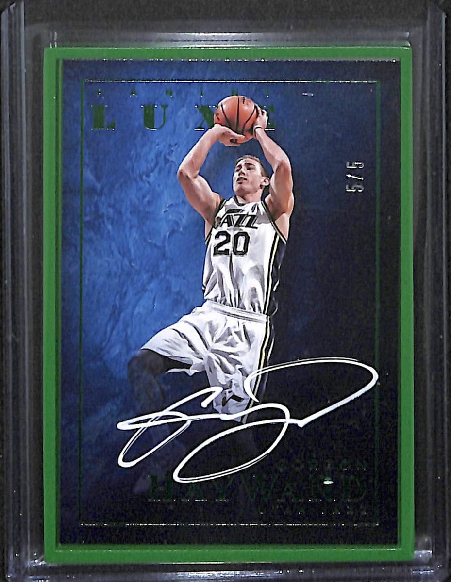 2015-16 Panini Luxe Green Autograph #LX-GHW Gordon Hayward