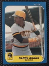 NEAR MINT 1986 Fleer Update - Barry Bonds #U-14 ROOKIE CARD