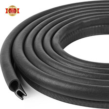 Automotive Door Weather Stripping 10Ft Car Door Rubber Edge Trim Seal Strip Gask