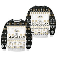 Macallan Luxury Single Malt Scotch Whisky Ugly Christmas Sweater