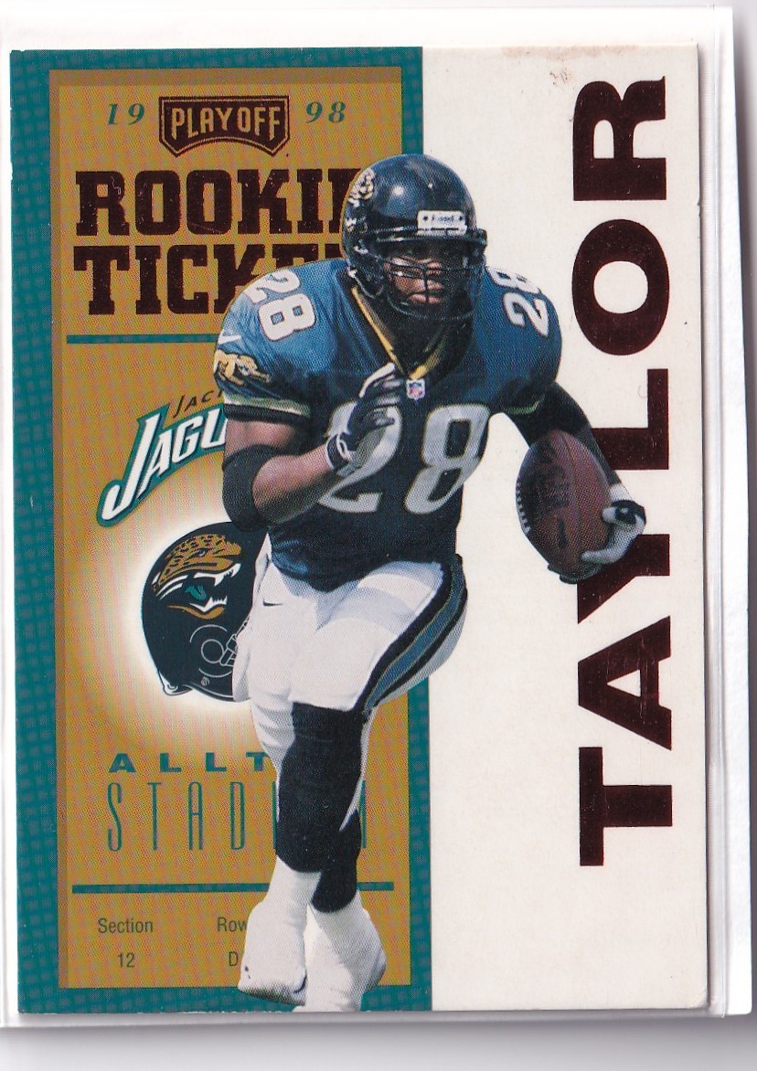 Fred Taylor 1998 Playoff Contenders RED PARALLEL Rookie RC #89 Jaguars