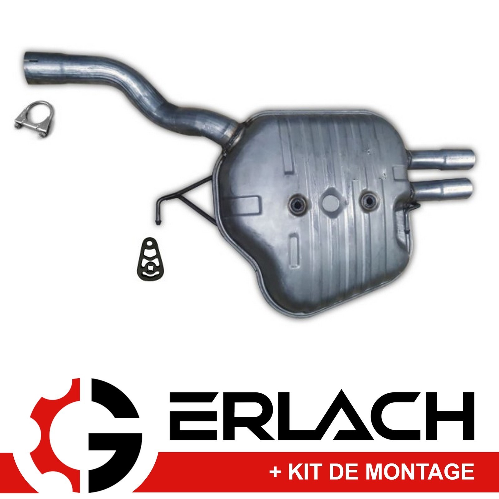 Silencieux arriere en inox pour BMW E60 Serie 5 520i a 530i Berline